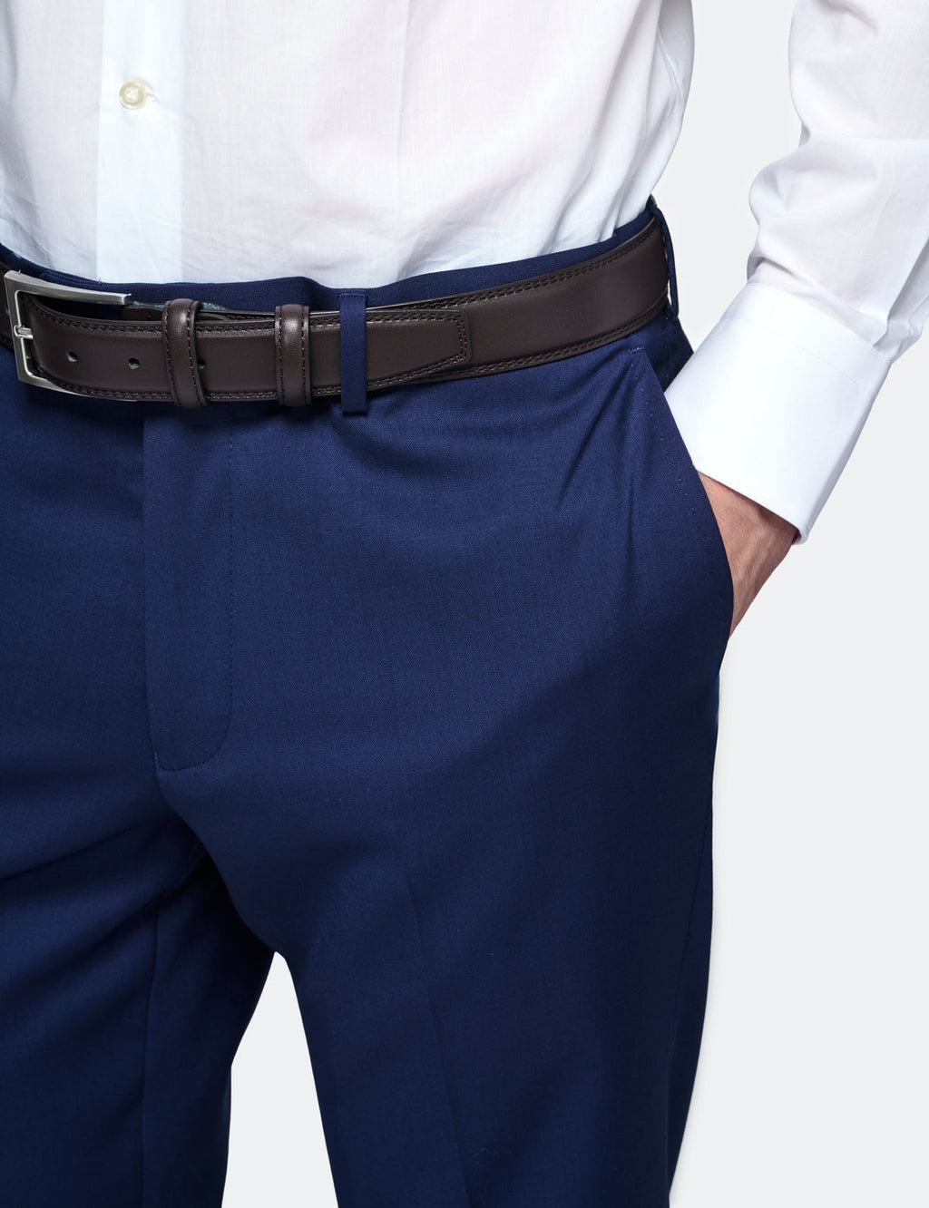 Pantalone in misto lana elastico