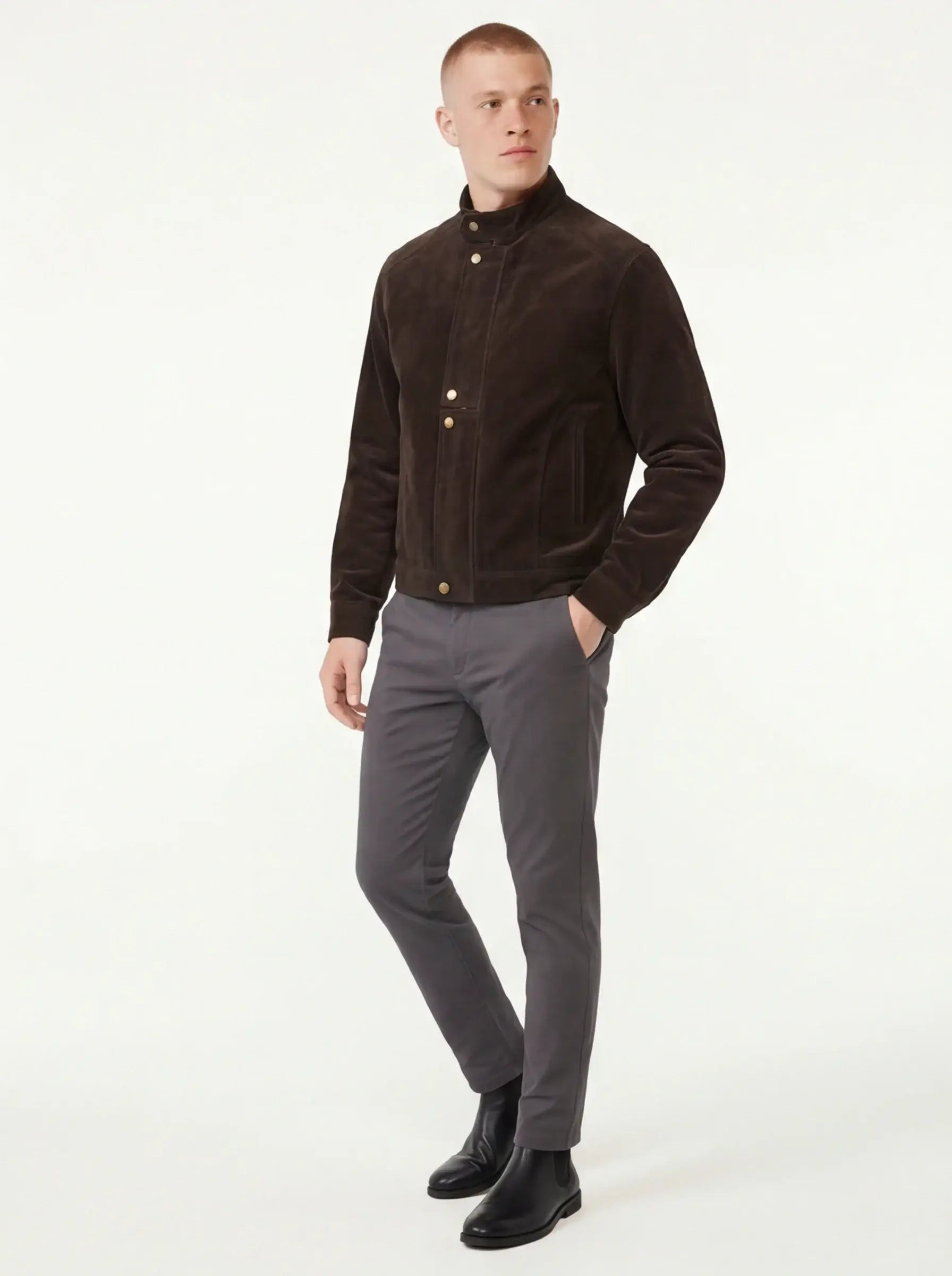 Brushed Avant-Garde Jacket